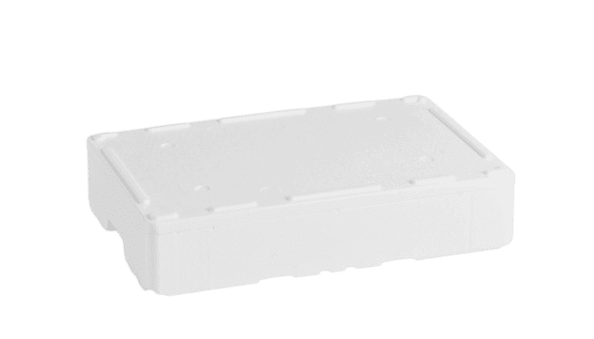 EPS-frigolitlåda 16 L, 600x400x122 mm - 1 pall (80 stycken)