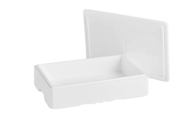 EPS-frigolitlåda 22 L, 600x400x146 mm - 1 pall (80 stycken)