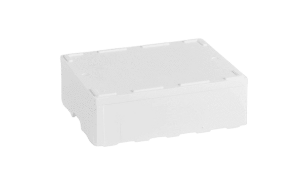 EPS-frigolitlåda 22 L, utan läckagehål, 600 x 400 x 185 mm - 1 pall (60 stycken)