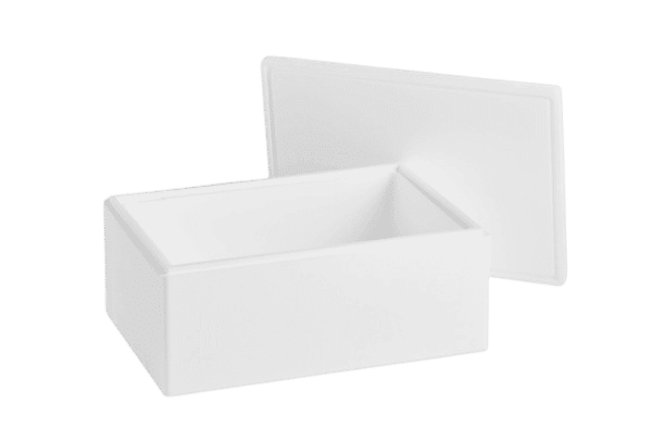 EPS-frigolitlåda 28 L, 550x380x230 mm - 1 pall (60 stycken)