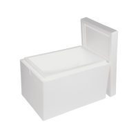 EPS-frigolitlåda 45 L, 600 x 400 x 400 mm