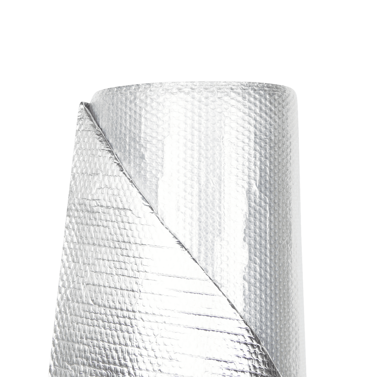 Isolerande folie på rulle 75cm x 100m x 2,7mm (Metalliserad PET + bubbelplast)