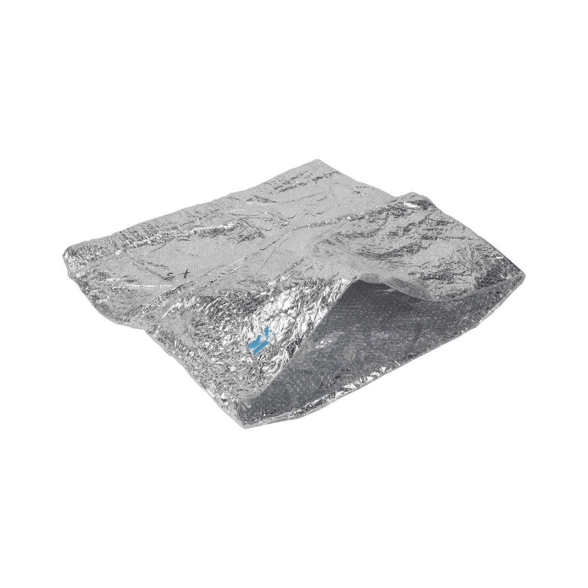 Isoleringspåse 70cm x 70cm x 8mm (Metalliserad PET + Bubbelplast)